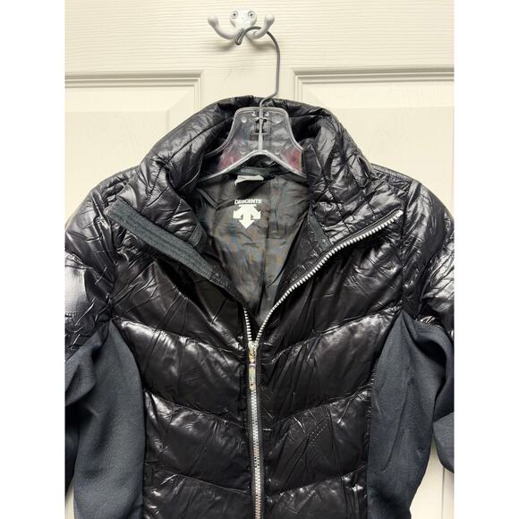 Descente Hybrid Puffer Jacket Black Women’s Small – Excellent Condition - Picture 3 of 8
